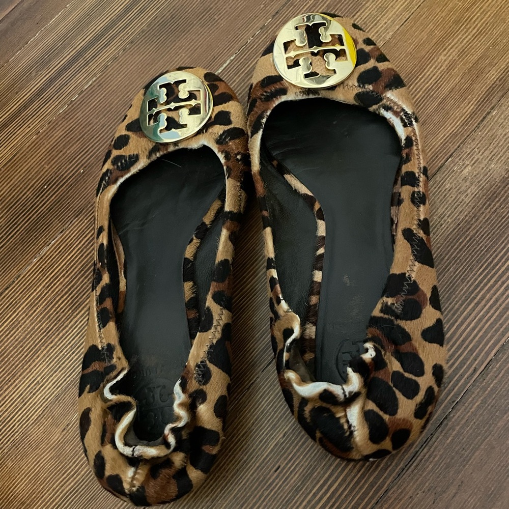 Tory Burch calf hair flats